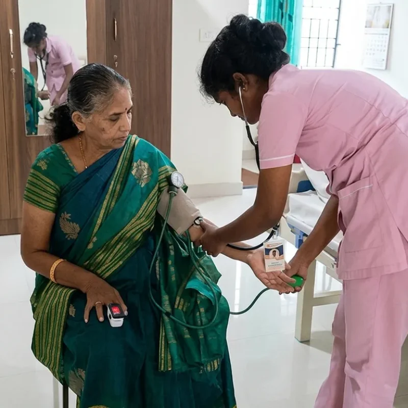 Asthra provides professional nursing care at home in Chennai with trained nurses, personalized patient care, medication support and post-operative assistance.